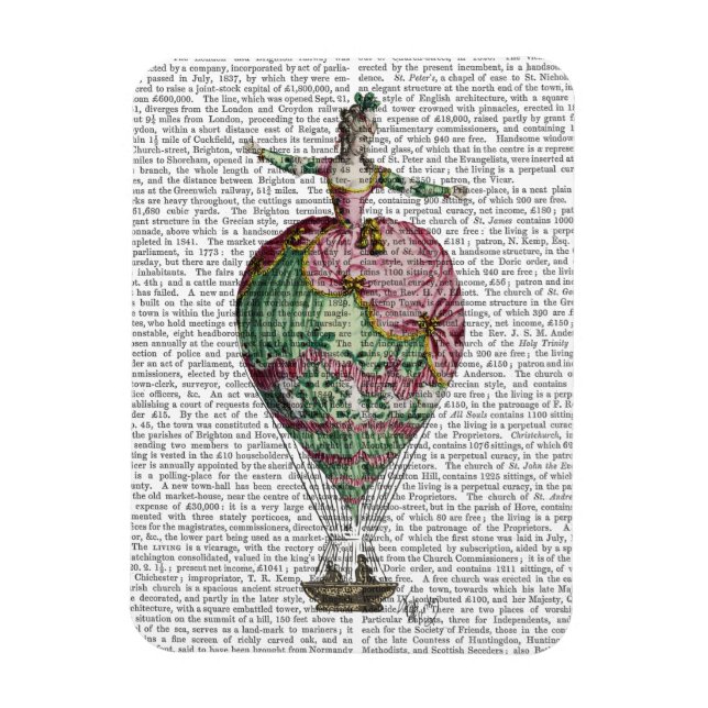 Imán Balón de aire caliente mujer 2 (Vertical)