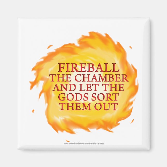 Imán Balón de fuego de la cámara (Frente)