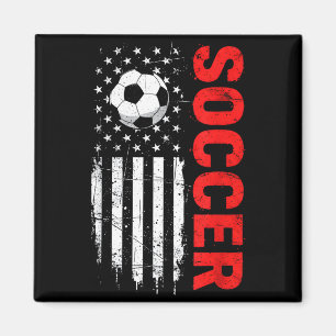 Imán Balón de fútbol americano patriótico con bandera e