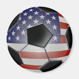 Imán Balón de fútbol de la bandera de los E.E.U.U.