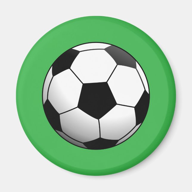 Imán Balón de fútbol en verde (Frente)