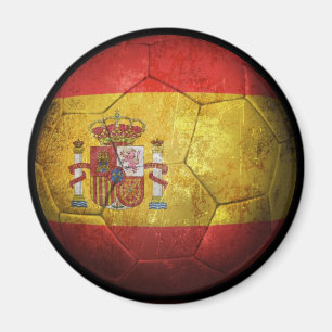 Imán Balón de fútbol español gastado de fútbol de
