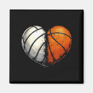 Imán Balón de Voleibol Baloncesto Corazón Srts Amante V