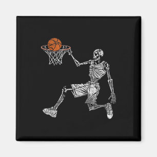 Imán Baloncestista Skeleton Halloween