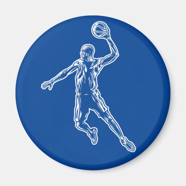 Imán Baloncestista Slam Dunk Light Design (Frente)