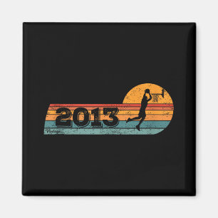 Imán Baloncestistas Vintage Born 2013 Birthday Bask
