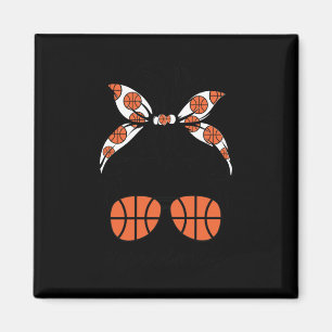 Imán Baloncesto Abuela Life Messy Bun