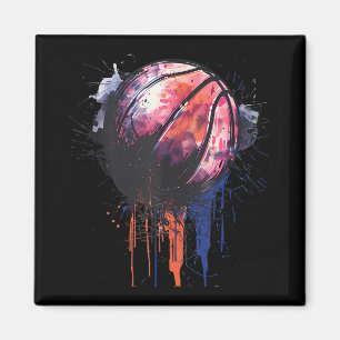 Imán Baloncesto acuarela Dibujo Artesanía Baloncesto P