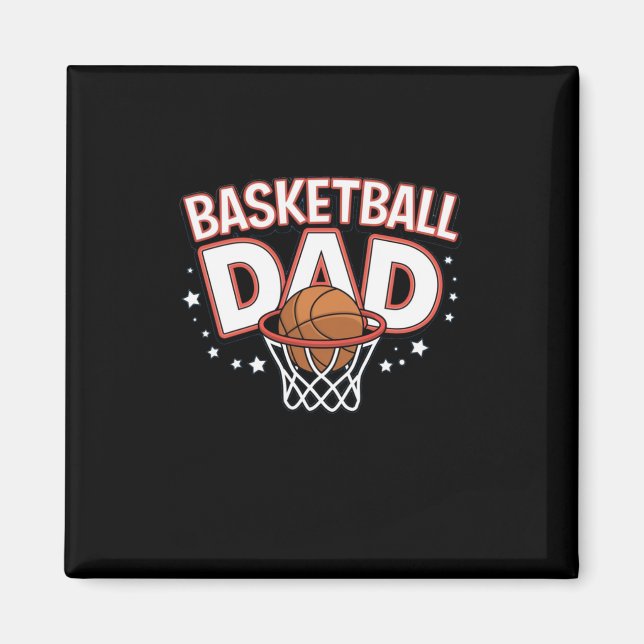 Imán Baloncesto con papá (Frente)