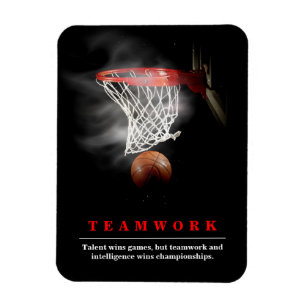 Imán Baloncesto de Equipo Motivacional Inspirador