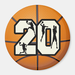 Imán Baloncesto del número 20