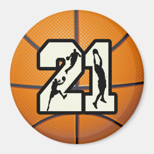 Imán Baloncesto del número 21