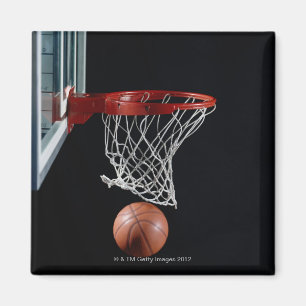Imán Baloncesto en aro