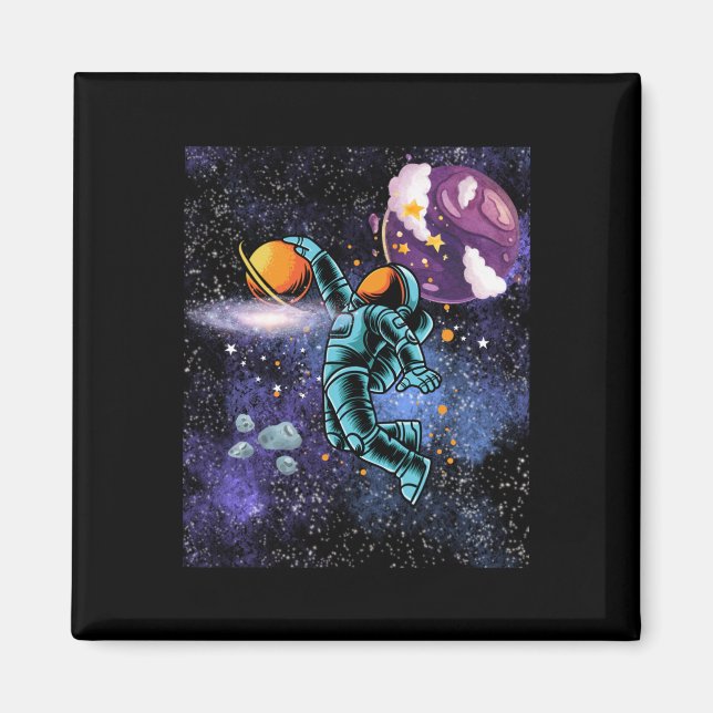 Imán Baloncesto En El Espacio (Frente)