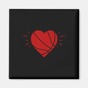Imán Baloncesto Heart Love Día de San Valentín Sports P