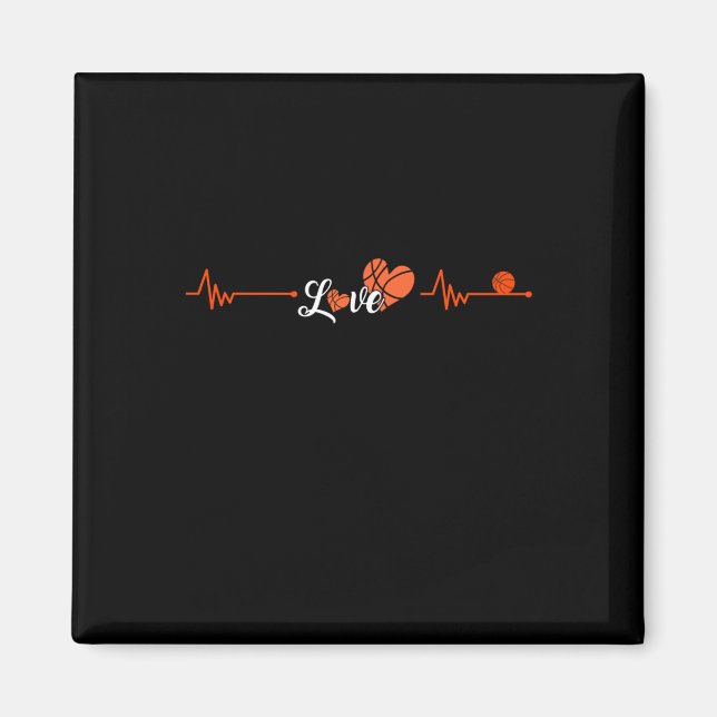 Imán Baloncesto Heartbeat (Frente)