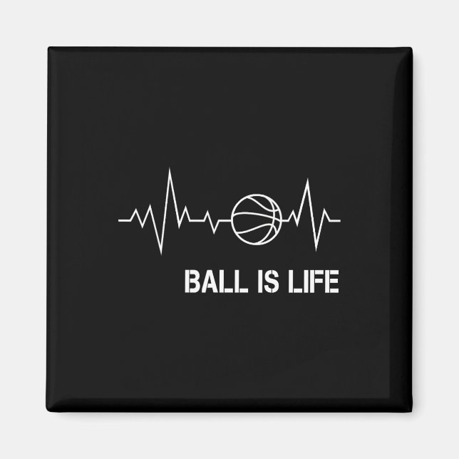 Imán Baloncesto Heartbeat Big Balls My Life Baller Play (Frente)