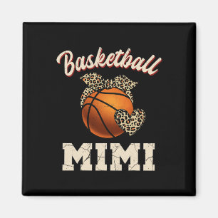 Imán Baloncesto Mimi Bandana Leopard Heart Fans Mother'