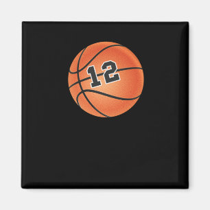 Imán Baloncesto Número 12