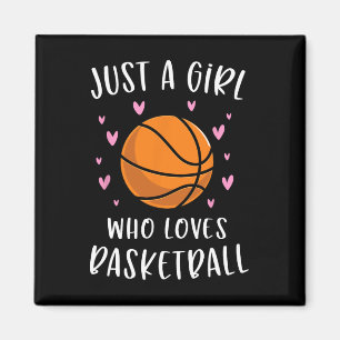 Imán Baloncesto Para Chicas Sólo Un Chica Que Ama El Bá