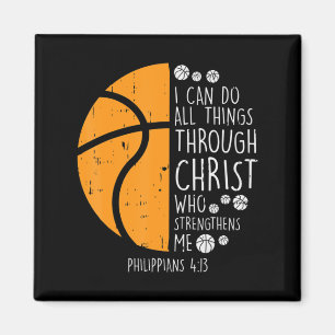 Imán Baloncesto puedo hacer cosas Biblia Verdadero Dios