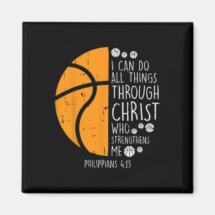 Imán Baloncesto Puedo Hacer Cosas Biblia Verso Dios Jes