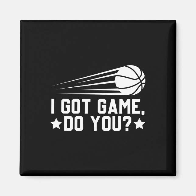 Imán Baloncesto Tengo Juego (Frente)