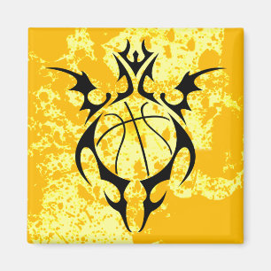 Imán baloncesto tribal.