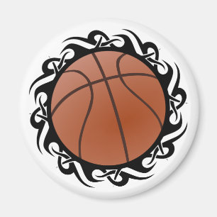 Imán baloncesto tribal.