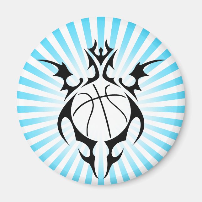 Imán baloncesto tribal. (Frente)