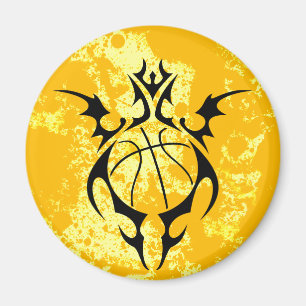 Imán baloncesto tribal.