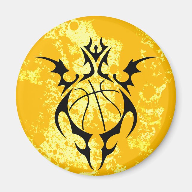 Imán baloncesto tribal. (Frente)