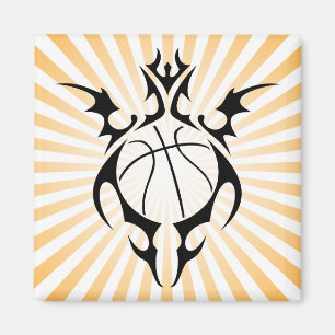 Imán baloncesto tribal.