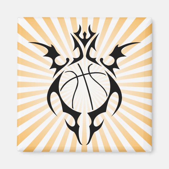 Imán baloncesto tribal. (Frente)