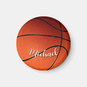 Imán Baloncesto tu nombre Personalizado