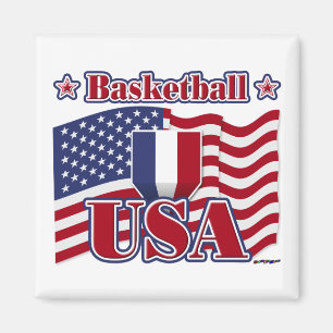 Imán Baloncesto USA