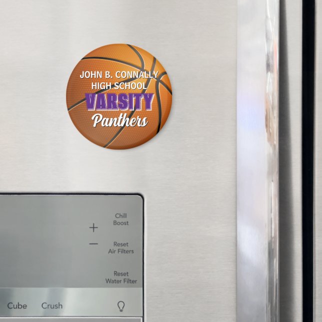 Imán Baloncesto Varsity Escolar Personalizado de Escuel (In situ (nevera))
