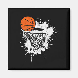 Imán Baloncesto Vintage Bball Player Coach Sports Balle
