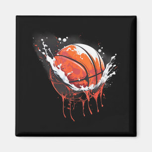 Imán Baloncesto Watercolor Artwork Basketball Player Dr