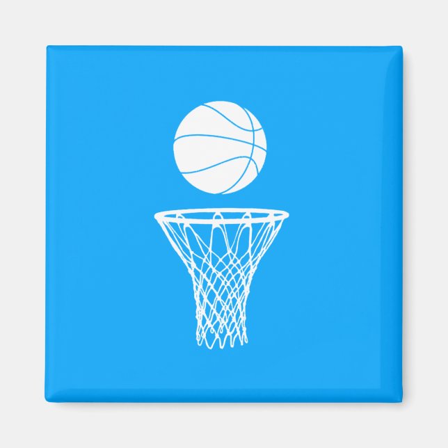 Imán Baloncesto y Hoop Magnet Blue (Frente)