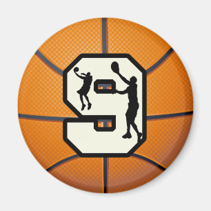 Imán Baloncesto y jugador del número 9