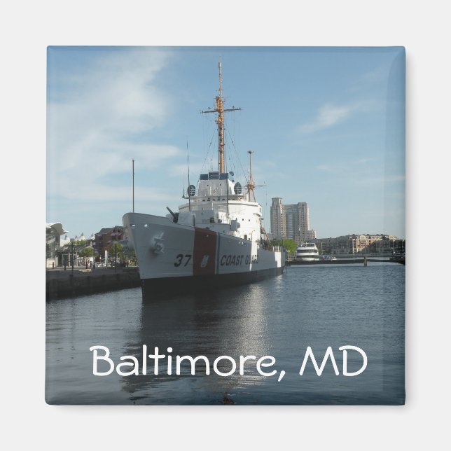 Imán Baltimore, MD Magnet (Frente)