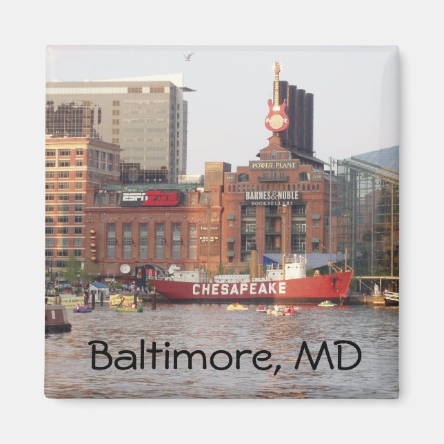 Imán Baltimore, MD Magnet (Frente)