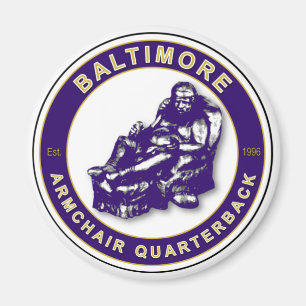 Imán Baltimore Sillón de Cuarterback Football Magnet