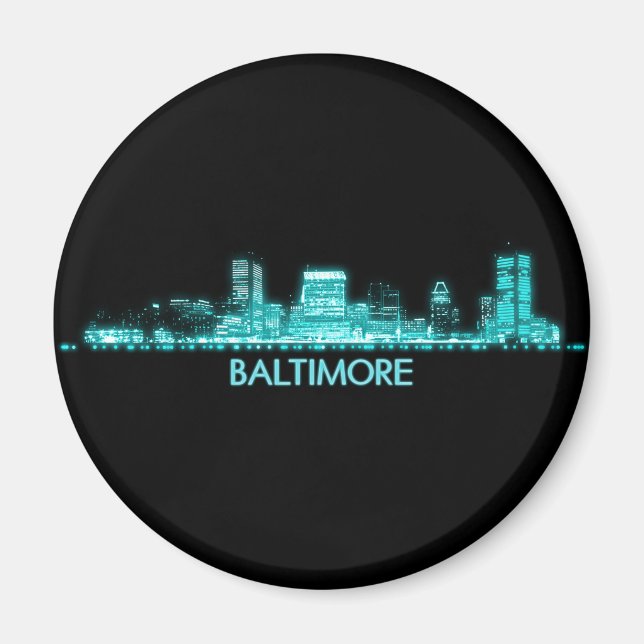 Imán Baltimore Skyline (Frente)