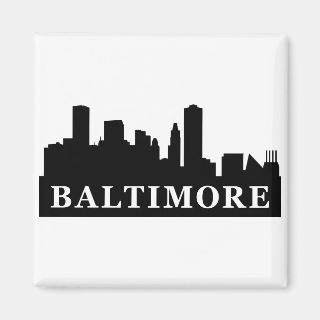 Imán Baltimore Skyline (Frente)