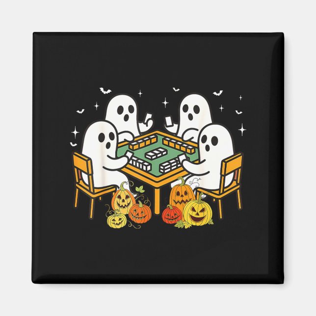Imán Bam Boo Halloween Ghost Mahjong Funny Costume Game (Frente)