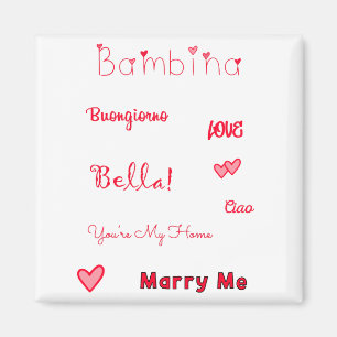 Imán Bambina Love Quotes Set Pack