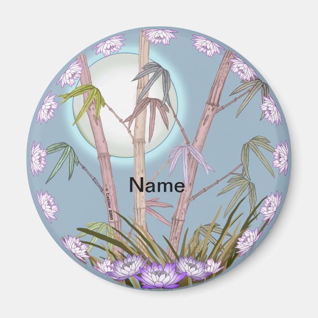 imán Bamboo Lotus Moon (Frente)