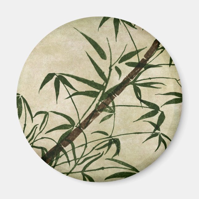 Imán Bambú oriental vintage 1 (Frente)